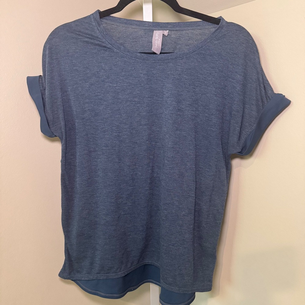 Sweaty Betty Blue Dolman Sleeve‎ T-Shirt Athleisure Top Women's Small